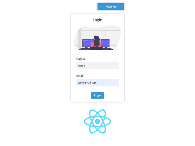 React Login Register App